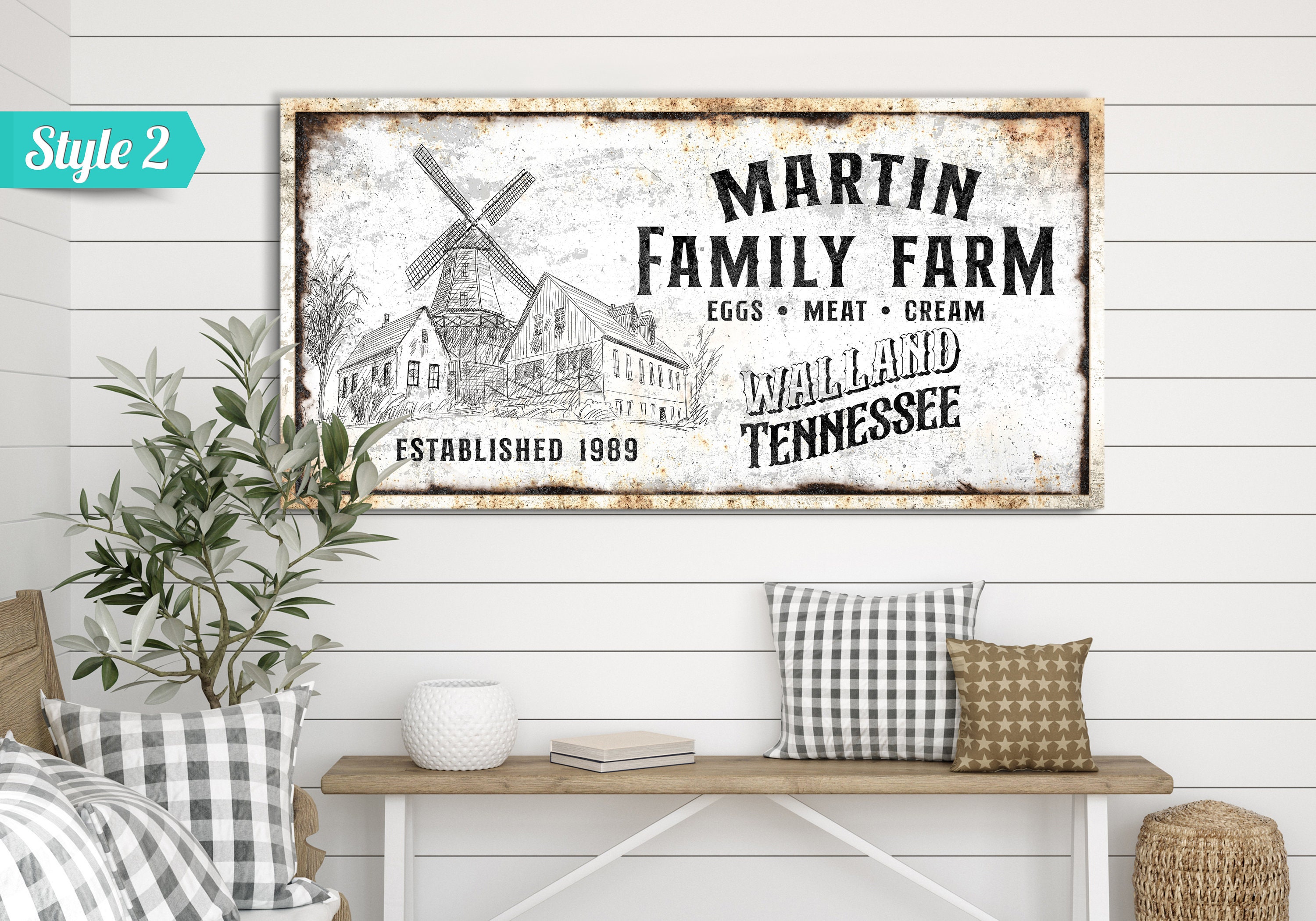 Custom Farm House Family Name Sign Personalized Huge Canvas Etsy custom-farm-house-family-name-sign-personalized-huge-canvas-etsy
