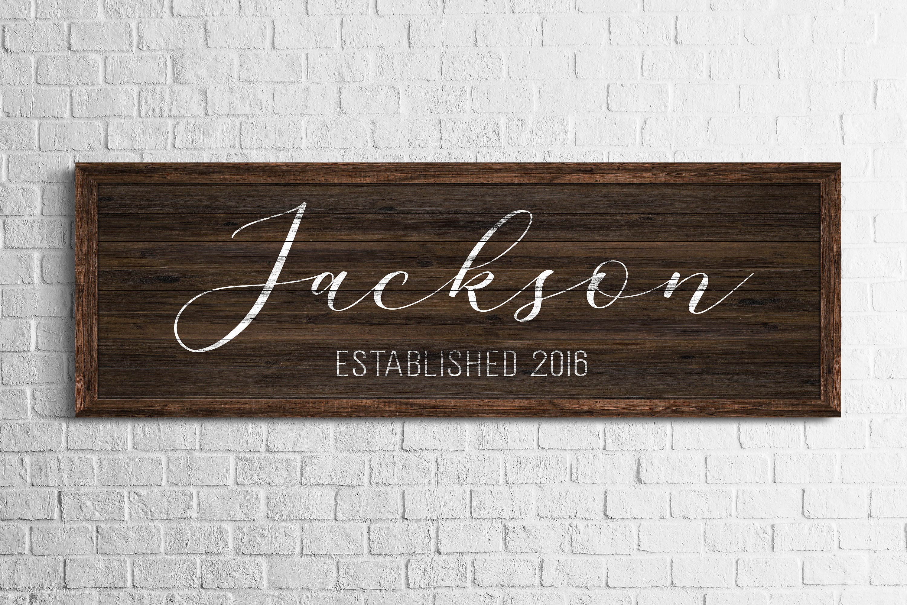 Personalized Family Name Sign, Family Room Decor, Vintage Last Name ...