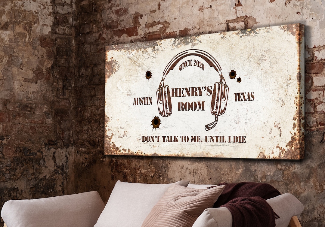 Personalized Game Room Sign | Modern Farmhouse Wall Decor | Custom ...