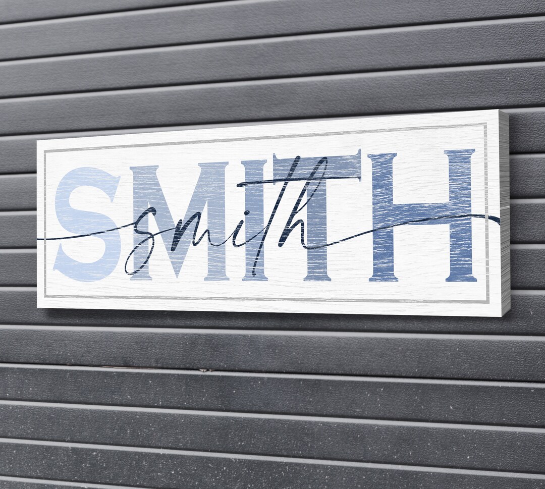 Personalized Family Name Sign, Last Name Sign, Gift for Parents Family ...