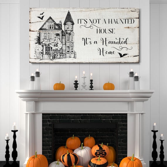  Haunted House Halloween Wall Decor - Vintage Scary