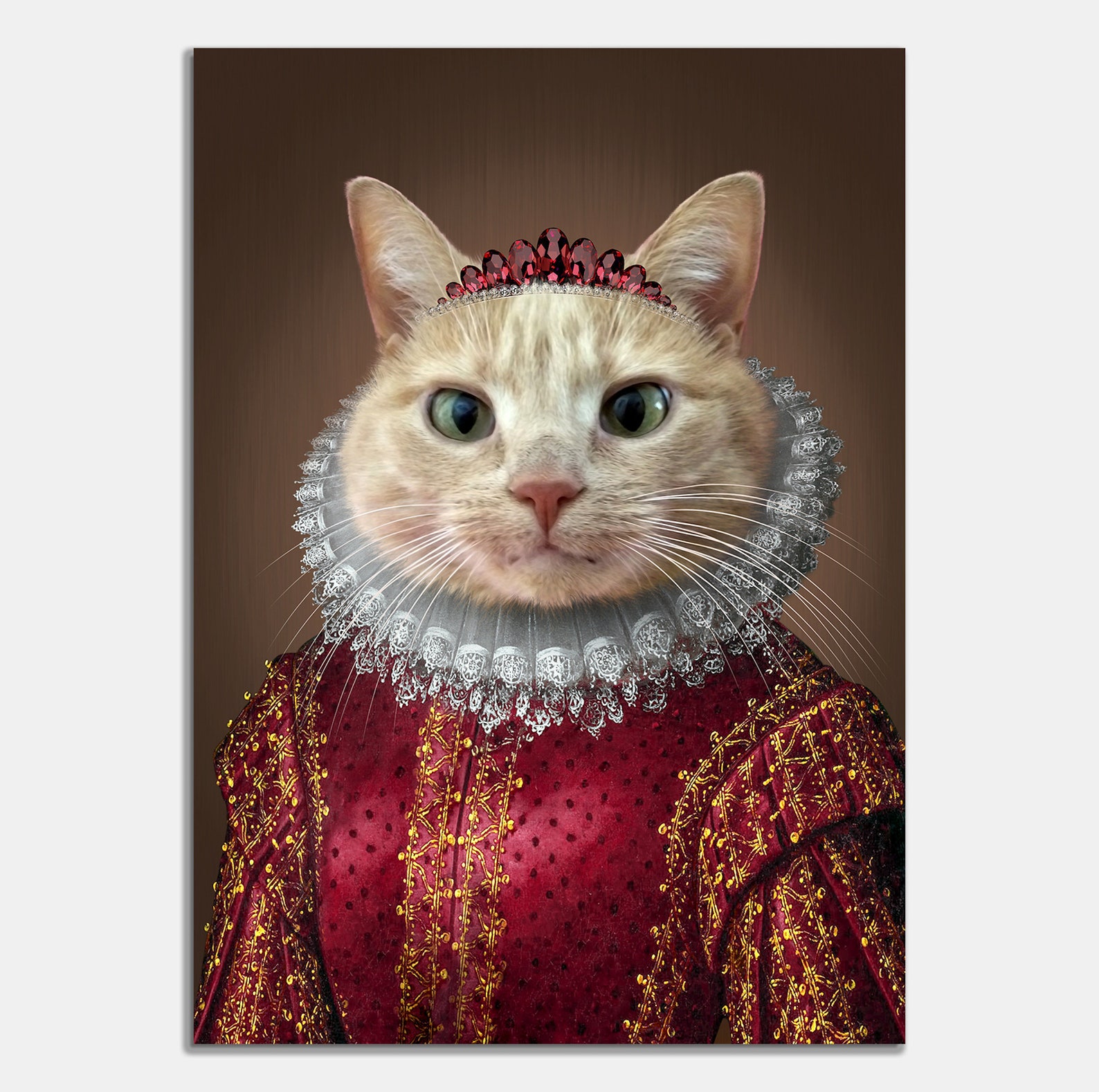 Custom Pet Portraits Pet Portraits Royal Cat Portrait Etsy