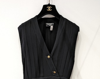 Chanel dress in vintage pleated silk