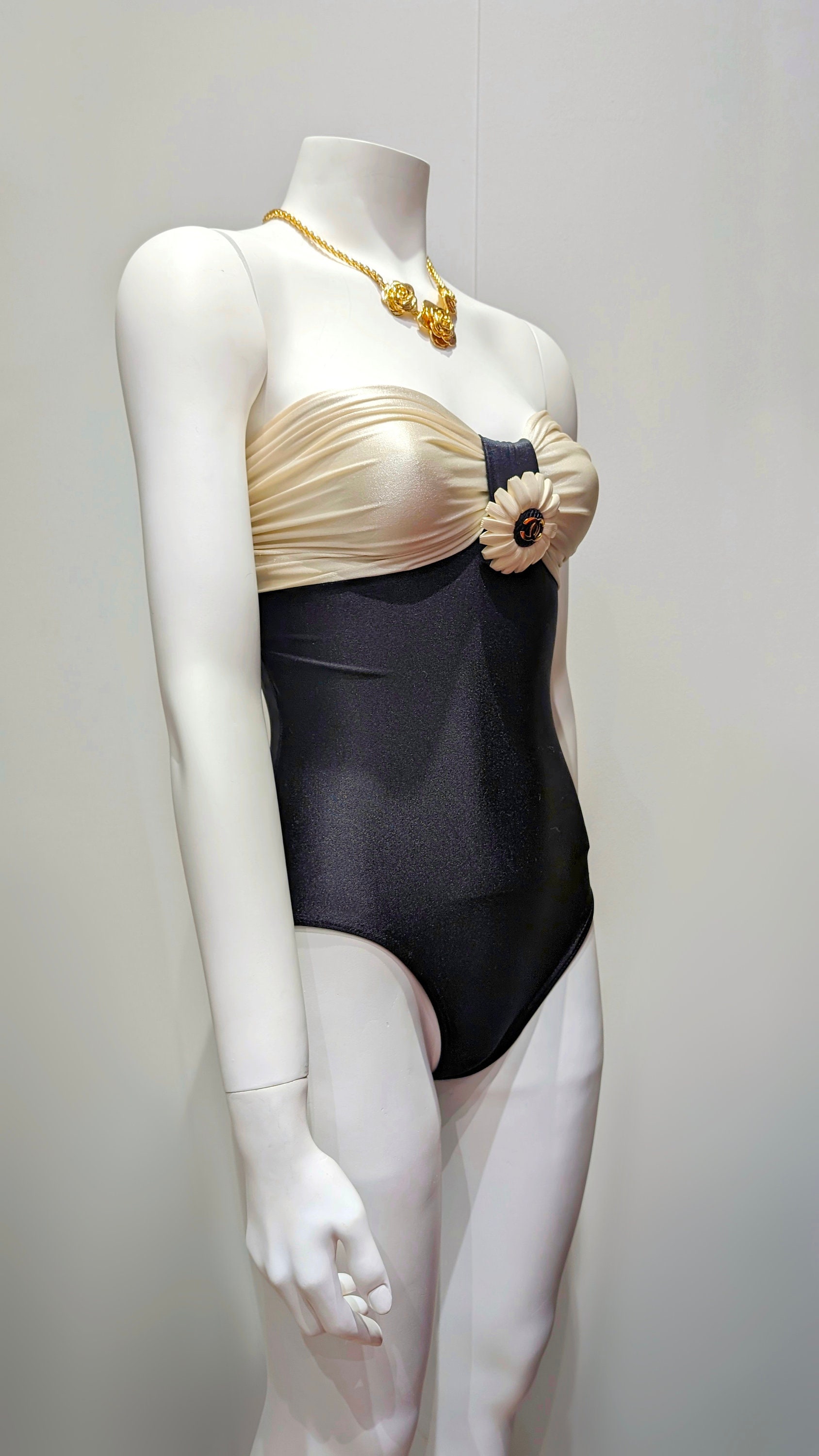 Chanel One-piece Swimsuit (1990) - Etsy