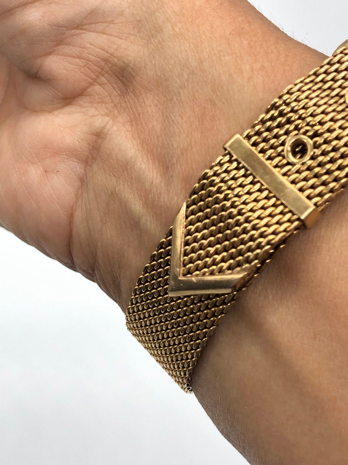 Vintage Goldplated Bracelet Watch Etsy