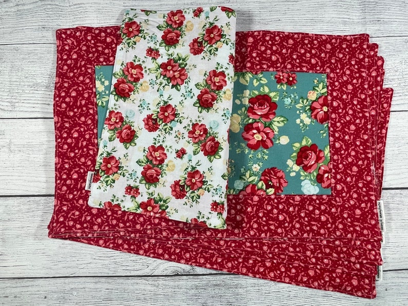 Set of 2 Reversible Placemats Etsy