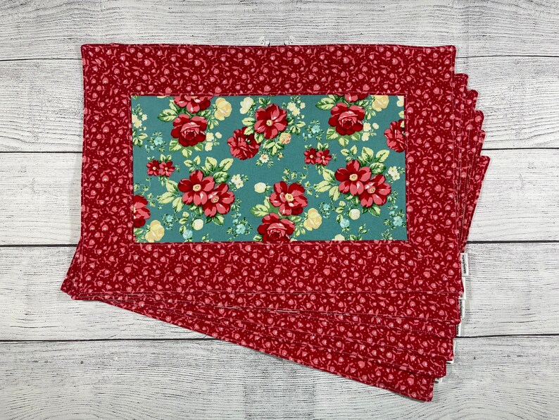 Set of 2 Reversible Placemats Etsy