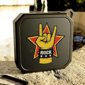 Rockstar Bluetooth Speaker, Outdoor Speaker, Music Speaker, Portable Speaker, Travel Speaker, Gift for Music Lovers