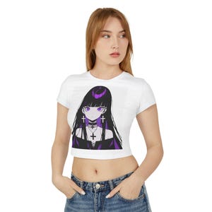 Gothic Women&#39;s Baby Tee - You Goth This, Alternative Fashion, Cute Goth Shirt, Dark Aesthetic, Halloween Outfit, Gift for Her