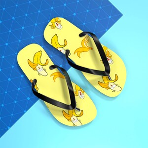 Banana Peel Flip Flops - Fun Summer Footwear, Beach Sandals, Gift for Fruit Lovers, Vacation Essentials, Summer Party Accessories