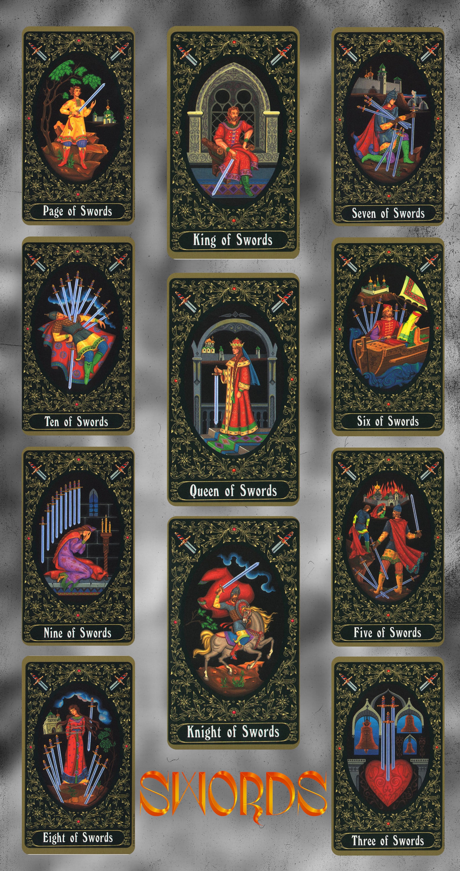 Russian Tarot of St Petersburg Tarot Card Deck Printable Oracle 78