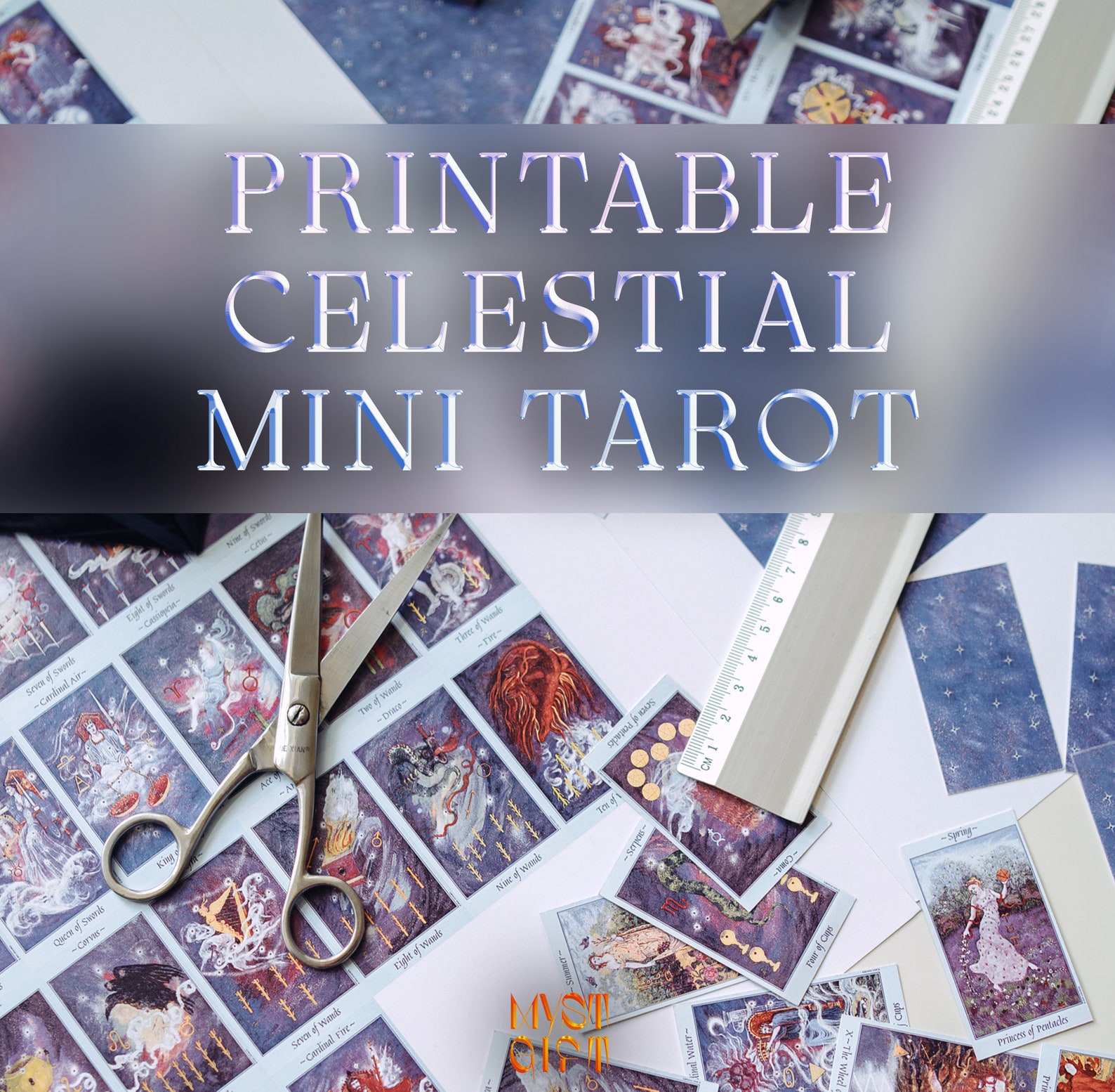 Mini Celestial Tarot Card Deck Printable Oracle 78 Cards Etsy UK mini-celestial-tarot-card-deck-printable-oracle-78-cards-etsy-uk