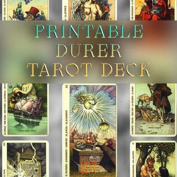 Tarot Card Deck to Print - Etsy