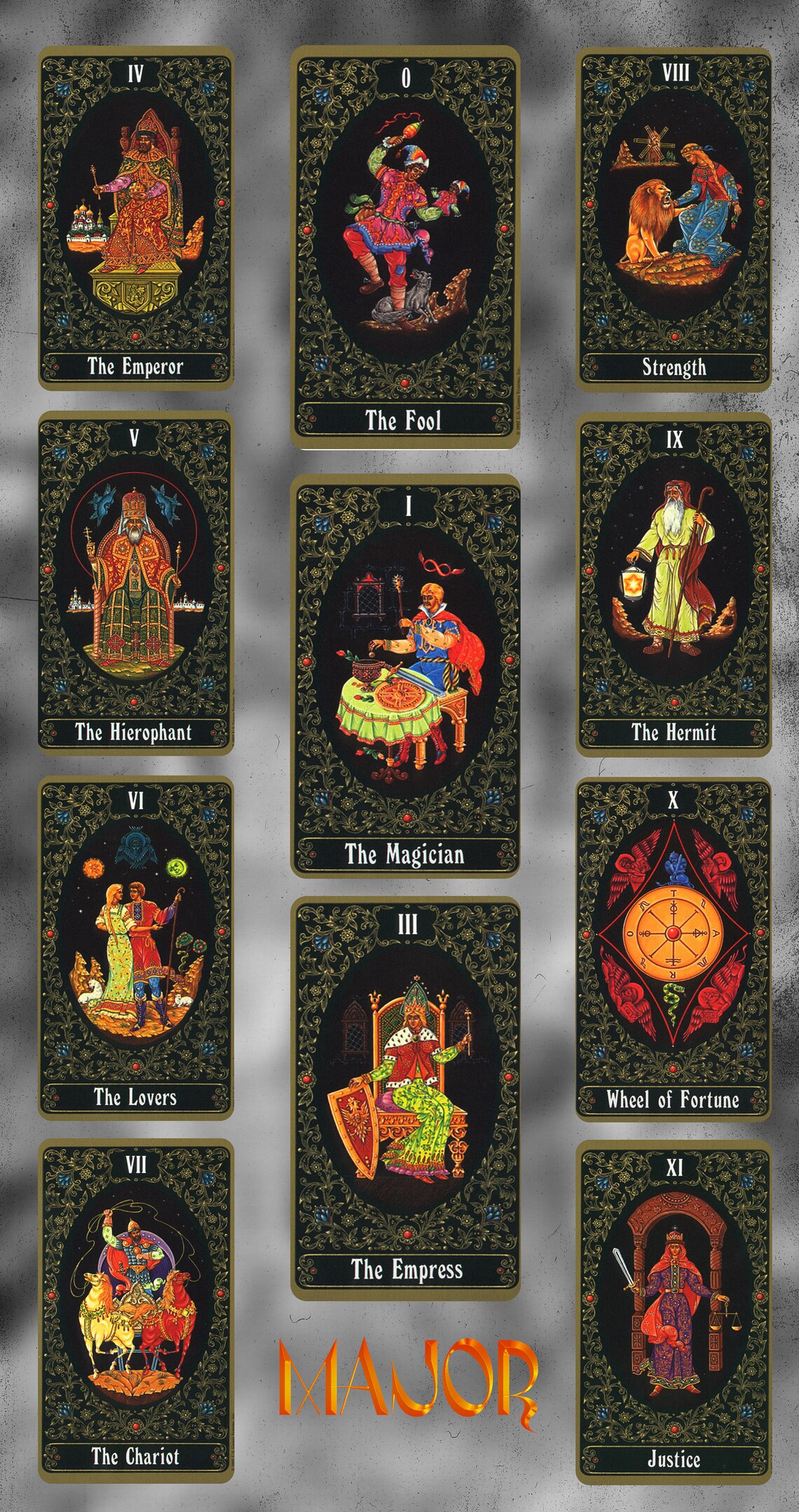 Russian Tarot of St Petersburg Tarot Card Deck Printable Oracle 78