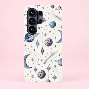 Celestial Planets Samsung S26 ultra, S26 Plus & Google Pixel 11 Pro XL Phone case, Vintage Space Art