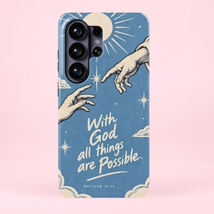 Christian Bible Verse Samsung S26 ultra, S26 Plus & Google Pixel 11 Pro XL Phone case, Divine Hands Faith Art