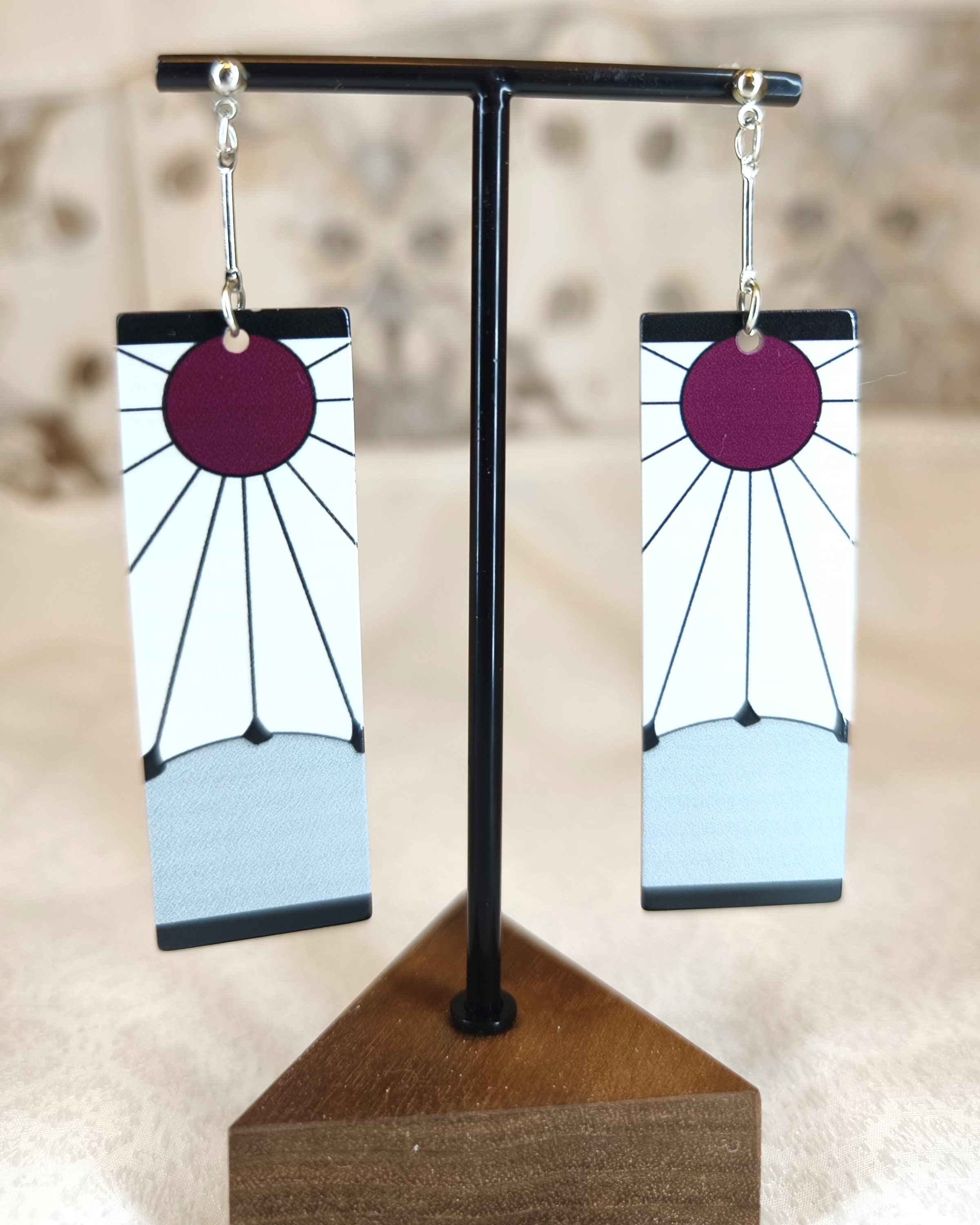 Demon slayer earrings etsy deals