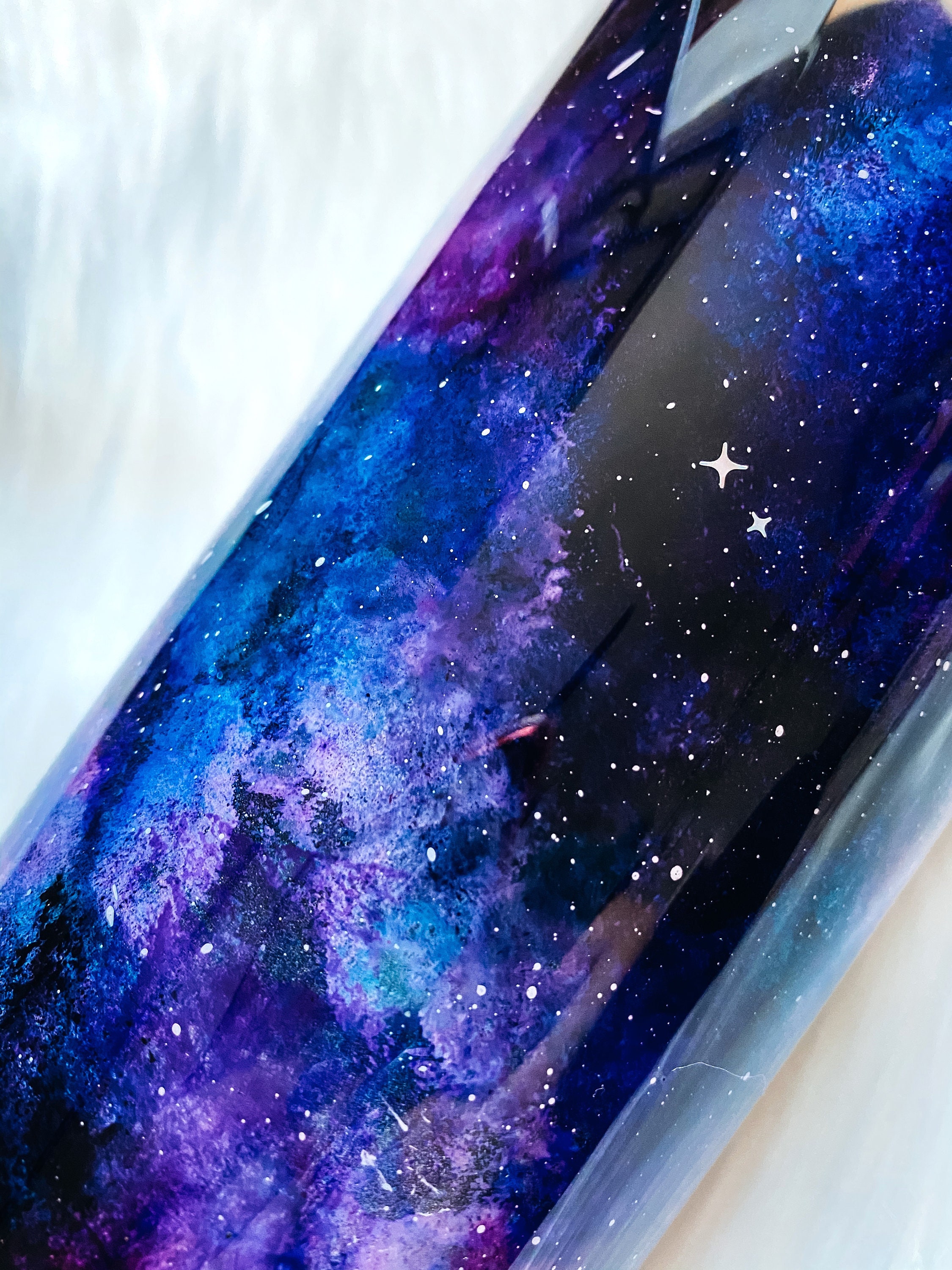 Milky Way Galaxy Tumbler Alcohol Ink Etsy