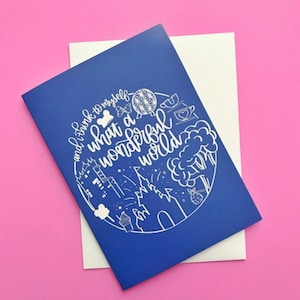 Wonderful World Greeting Card