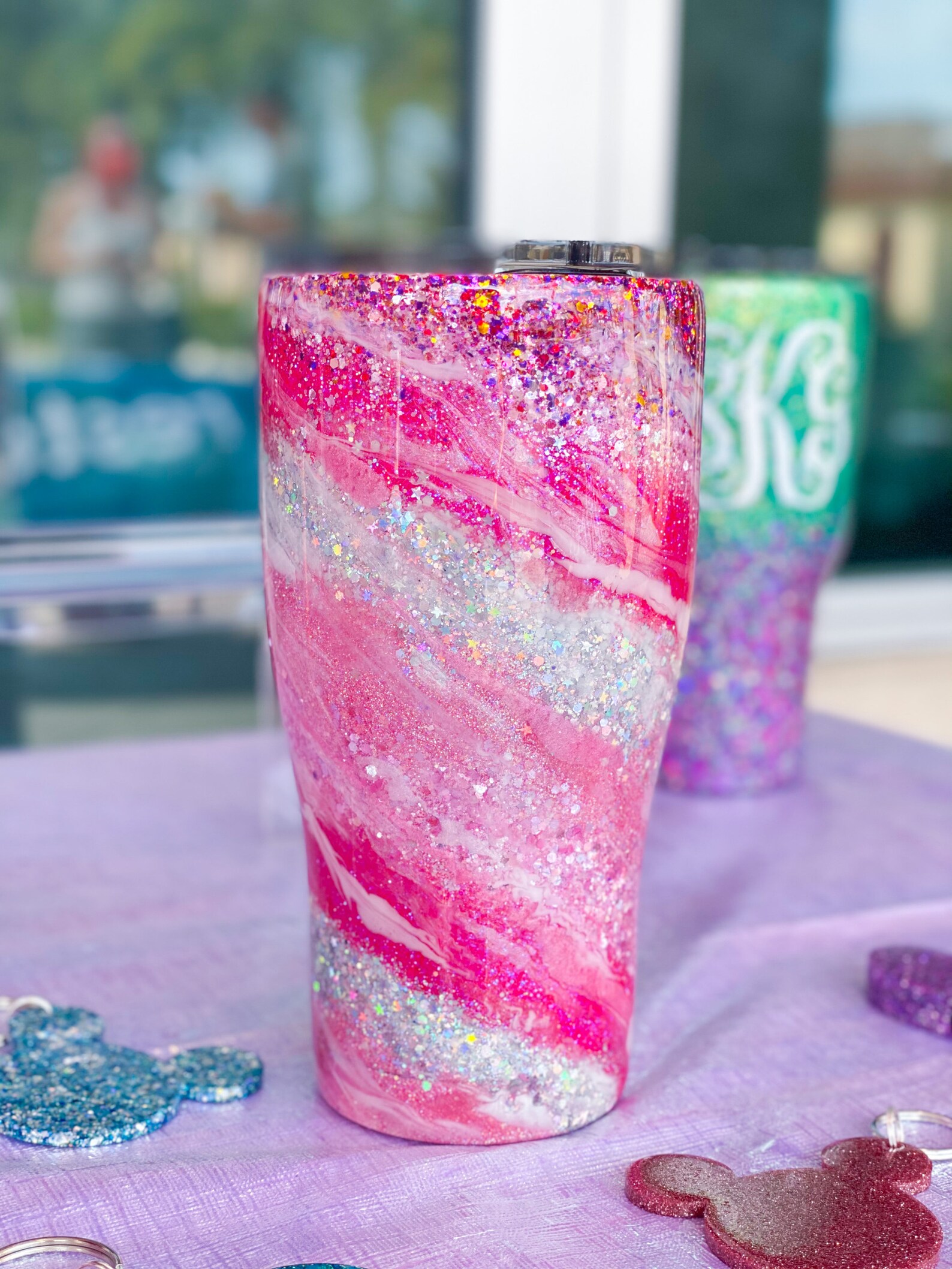 Pink Milky Way Glitter Tumbler - Etsy