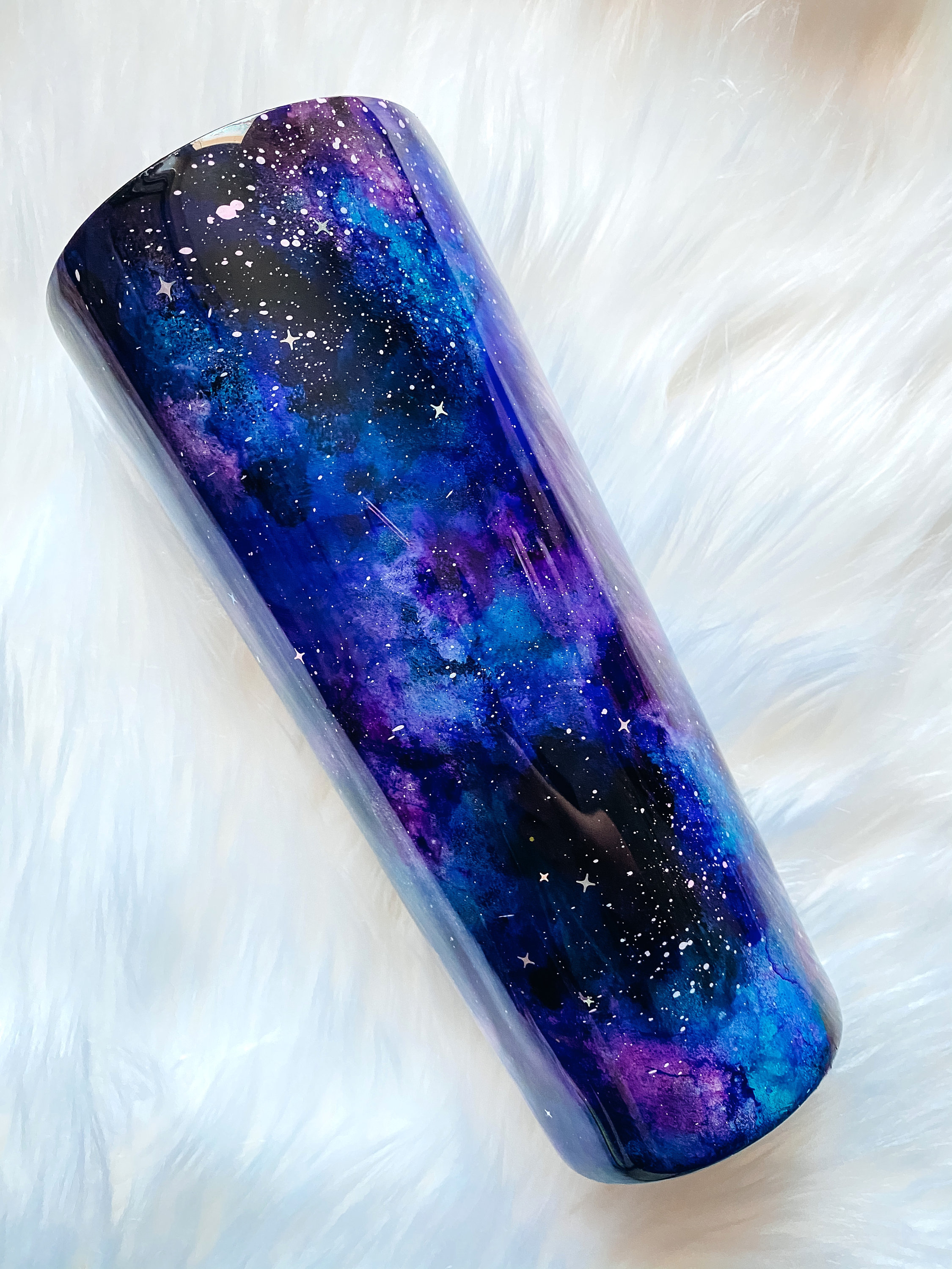 Milky Way Galaxy Tumbler Alcohol Ink Etsy