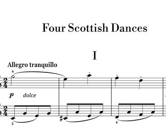 Kuhlau - Four Scottish Dances (Easy Piano) sheet music ,Classical music, Music score, digital music score, pop piano songs