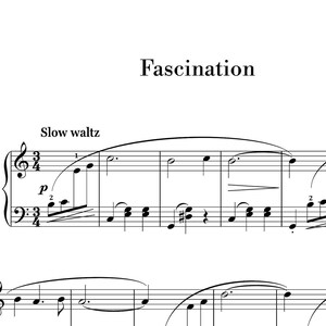 Marchetti - Fascination (Easy Piano) sheet music ,Classical music, Music score, digital music score, pop piano songs