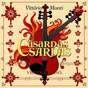 Monti - Czardas for Violin and Piano sheet music, 9 pages, Classical music, Digital score, Piano sheet music