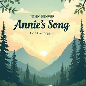 John Denver - Annie's Song (sheet music),Classical music,Music score,digital music score,pop piano songs