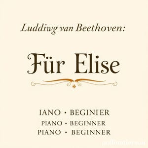 Fur Elise - piano sheet music ,Classical music,Music score,digital music score,pop piano songs
