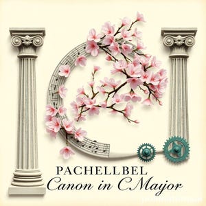 Pachelbel - Canon in C Major - Piano sheet music, 4 pages, Classical music, Digital score, Piano sheet music