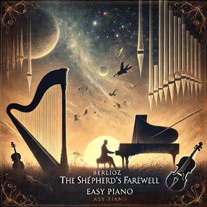 Berlioz - The Shepherd's Farewell (Easy Piano) sheet music ,Classical music, Music score, digital music score, pop piano songs