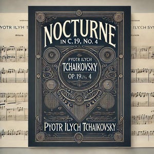 Tchaikovsky - Nocturne in C Minor, Op. 19, No. 4 - Piano sheet music, 5 pages, Classical music, Digital score, Piano sheet music