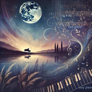 Chopin - Nocturne Op.9 No.2  (Easy Piano) sheet music ,Classical music, Music score, digital music score, pop piano songs