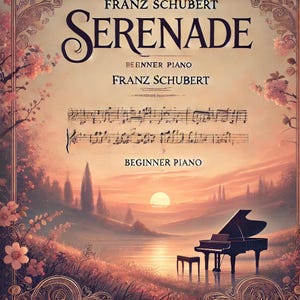 Schubert - Serenade  (Easy Piano) sheet music ,Classical music, Music score, digital music score, pop piano songs