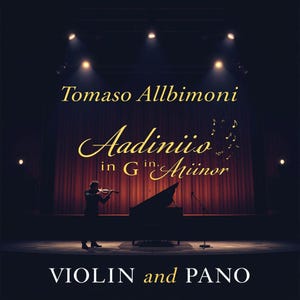 Albinoni - Adagio in G Minor - Violin and Piano sheet music, 7 pages, Classical music, Digital score, Piano sheet music