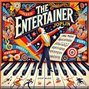 Joplin - The Entertainer (Easy Piano) sheet music ,Classical music, Music score, digital music score, pop piano songs