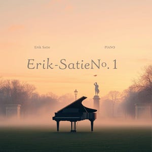 Satie - Gymnopedies No. 1 - Piano sheet music, 4 pages, Classical music, Digital score, Piano sheet music