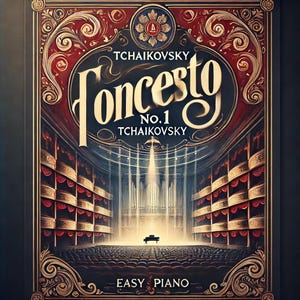 Tchaikovsky - Piano Concerto No.1 (Easy Piano) sheet music ,Classical music, Music score, digital music score, pop piano songs