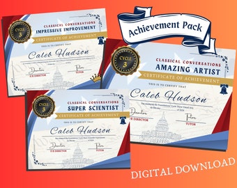 Classical Conversations Cycle 3 Certs Year End Extra Achievement Pack (Foundations) |*NEW*| DIGITAL Download (PDF) | F/E Directors