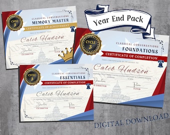 Ciclo di conversazioni classiche Pacchetto di fine anno con 3 certificati (Fondamenti/Essentials/Memory Master) / *NUOVO* / Download DIGITALE (PDF) / Direttori F/E