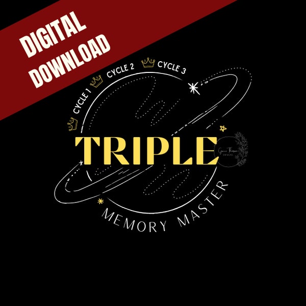 TRIPLE Crown Memory Master | Classical Conversations | Digital Download | 4 Files of Different Colors