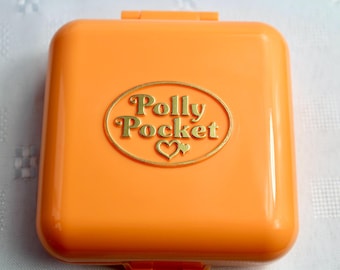 Polly Pocket Orange compact Polly's Town House Bluebird Toys 1989 COMPLETE