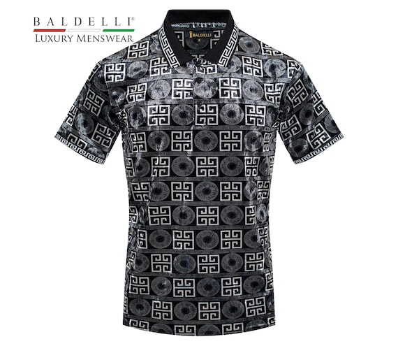 トップス Flowered Velour Jacquard Polo Shirt c51379396438b765d6218ebc20cd28