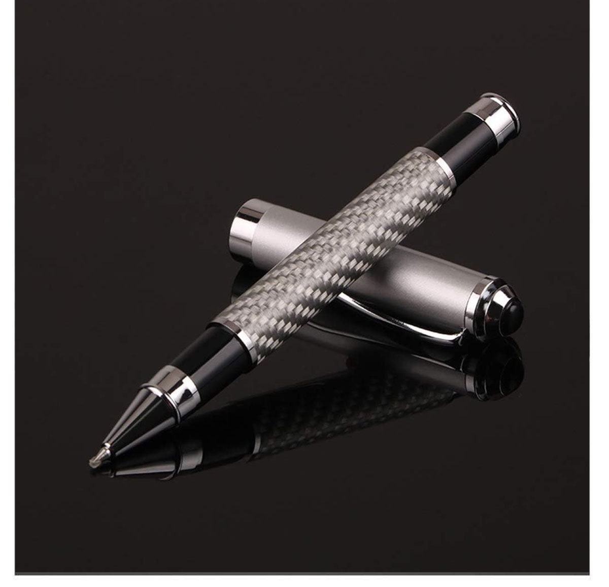 Personalized Elegant Carbon Fiber Executive Rollerball Ink Pen in ...
