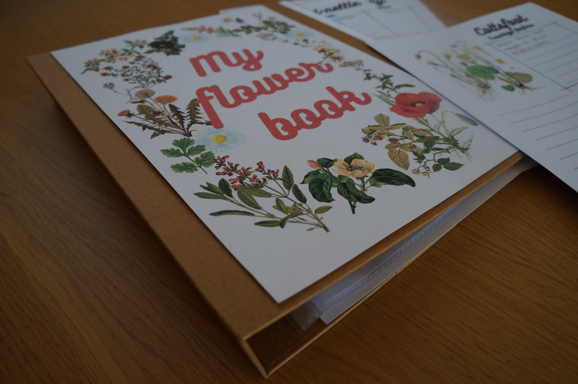 Flower Book Flower Book for Kids Children Activity Activity Etsy UK