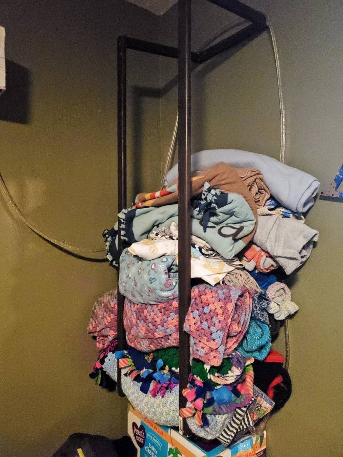 Hanging Blanket holder Etsy