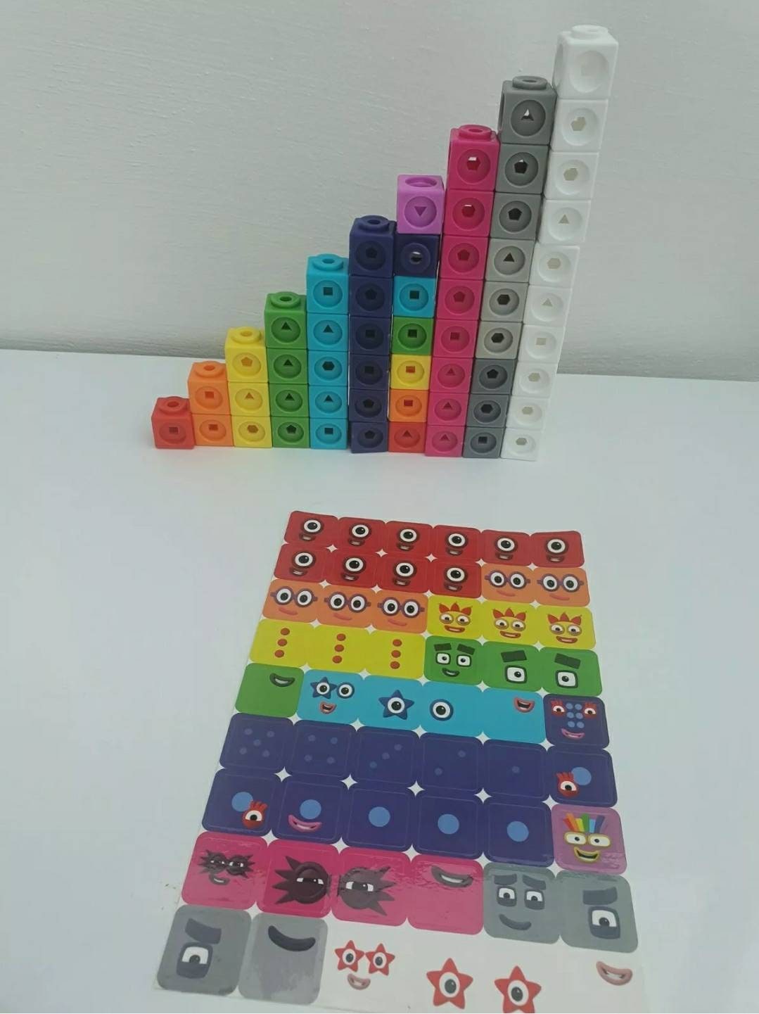 1-10 numberblocks number blocks mathslink cubes learning | Etsy