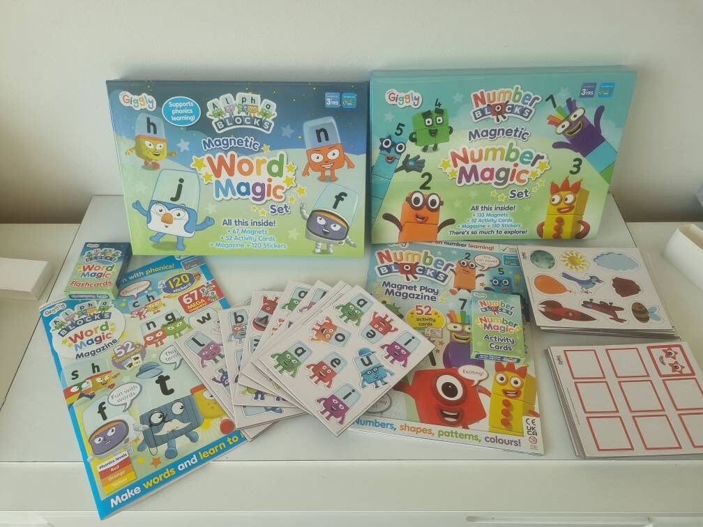 Alphablocks and Numberblocks Magic Set With Etsy UK
