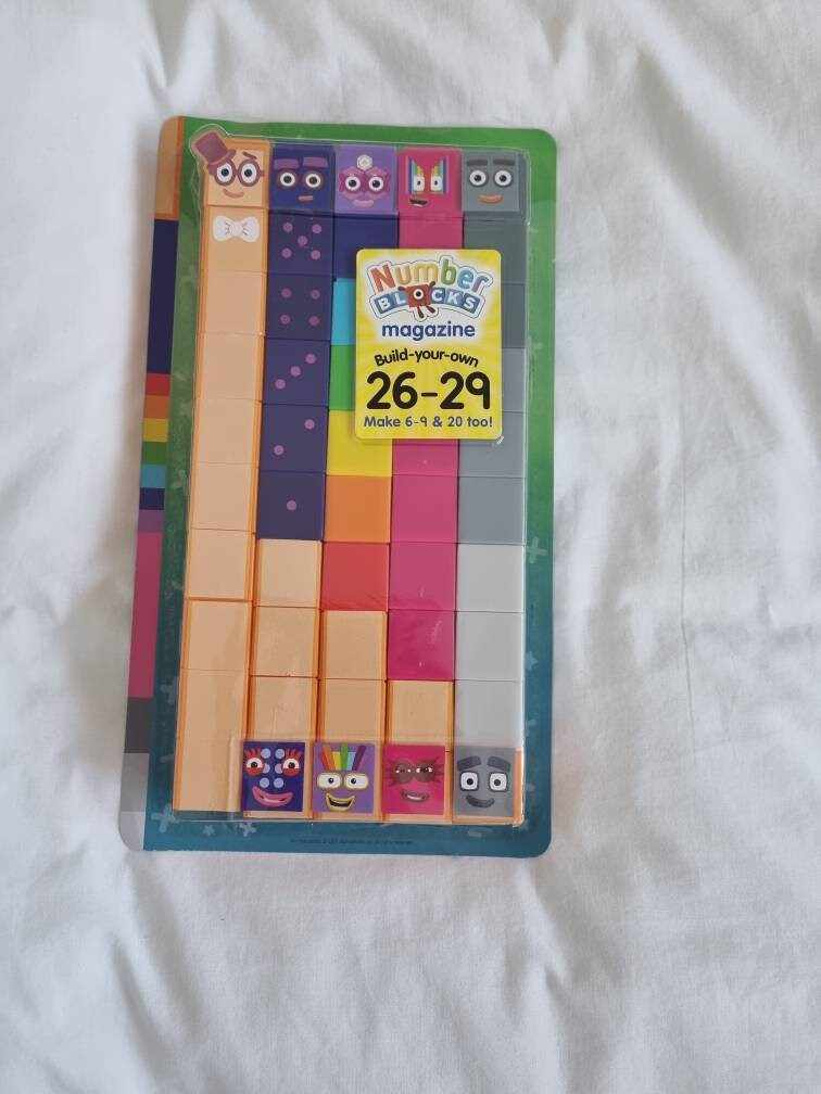 Number Blocks 2629 Number Blocks Cbeebies Magazine Numbers Etsy
